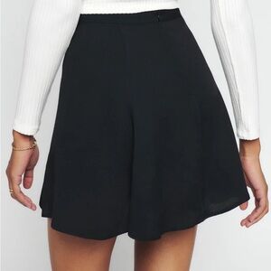 Reformation Flounce Skirt Black Size 8